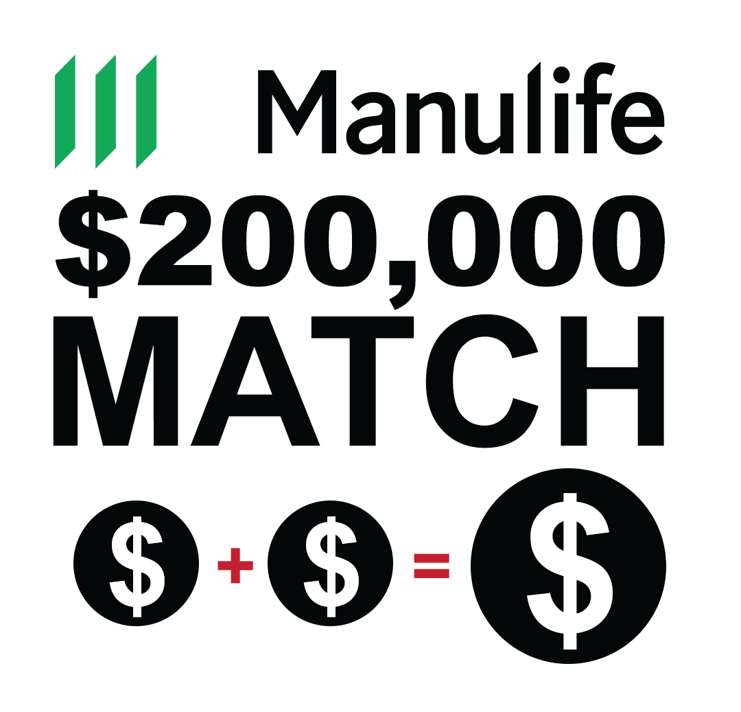 Manulife $200,000 match.